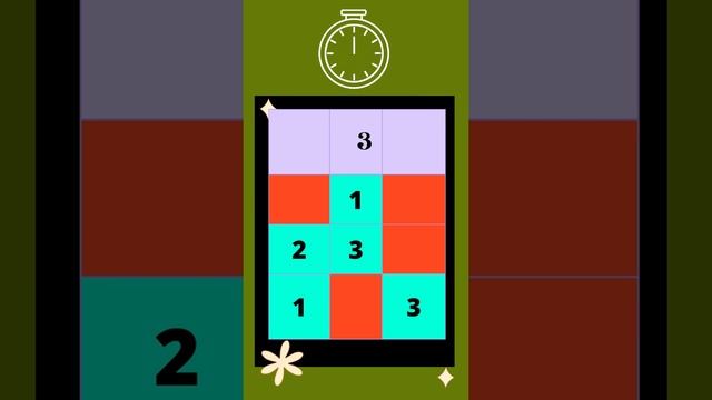 SUDOKU 3*3 | Brain Test | Brain Puzzle | 30 Days Puzzle Challenge | Day 6 #SHORTS