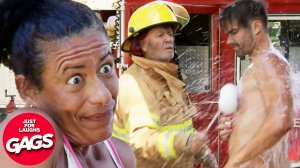 Best Firefighter Pranks | Just For Laughs Gags - Лучшие розыгрыши пожарных | Просто ради шутки