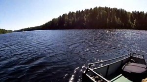 КАРАКАТ С ЛОДОЧНЫМ МОТОРОМ.ПЕРВЫЕ ИСПЫТАНИЯ // ПУТЕШЕСТВИЯ ПО ВЕПССКОМУ ЛЕСУ.