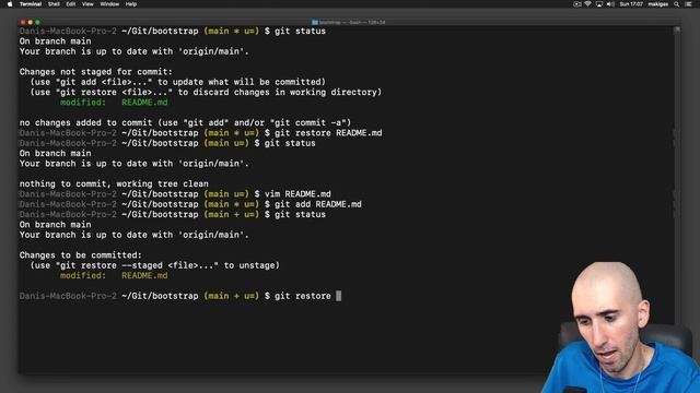 Tutorial de Git – 26. Cómo usar git restore смотреть онлайн