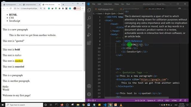 HTML For Beginners 11 - Unordered List смотреть онлайн