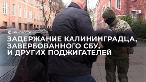Задержание калининградца, завербованного СБУ, и других поджигателей