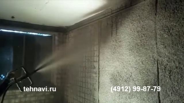 Мокрое торкретирование соплом SMT-5 Turbo.