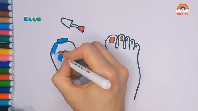 We draw and paint toenails смотреть онлайн