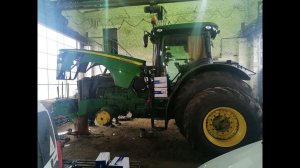 Мощный красавец John Deere 8310 R - подключение к RTK Trimble