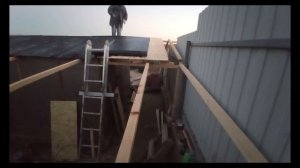 КАК РАСШИРИТЬ ГАРАЖ ? Часть 2  Крыша