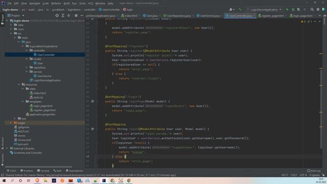Spring boot Project | Create Login and Register From, Java 8,Spring MVC, ThymeLeaf, MySql|Part 2 смотреть онлайн