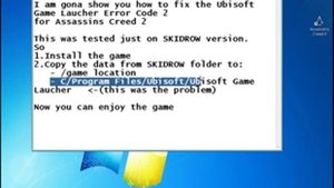 FIX Ubisoft Game Launcher Error Code 2 Assassin's Creed ll