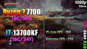 Ryzen 7 7700 vs Core i7 13700KF | PC Gameplay Tested
