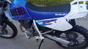 Suzuki Djebel 250, sound, запуск двигателя