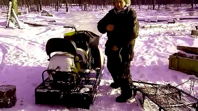 Как перевернуть снегоход Буран смотреть онлайн