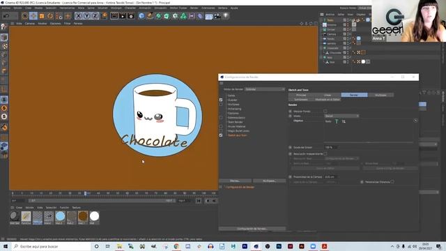 Mini Tutorial ? Cinema 4D - Loop Toon Design смотреть онлайн