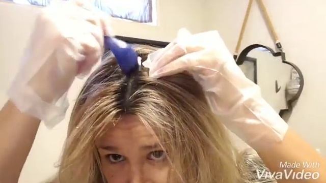 Garnier nutrisse- Root touch up on latina dark brown hair. Dark to light hair смотреть онлайн