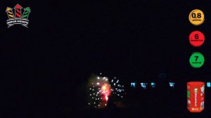 SB101 Батарея салютов "Курантомен"+фонтан 0,8х7 залпов