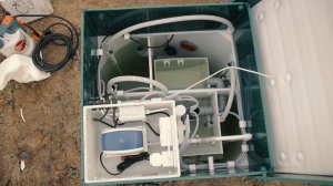 Септик Биодека. Монтаж в плывун без опалубки