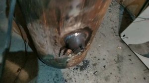 Газогенераторная печь, загрузочный лючок, первичный воздух.