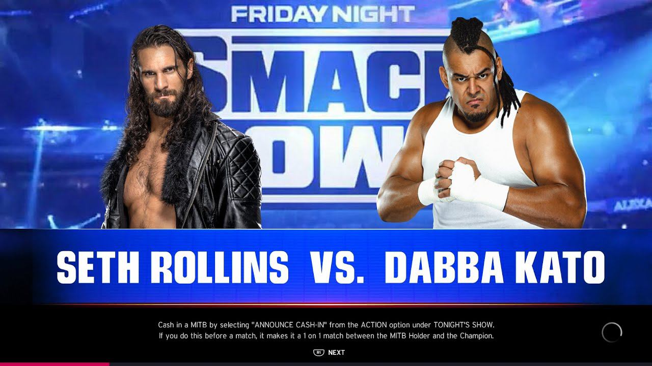 SmackDown WWE 2k20 - Seth Rollins vs Dabba Kato