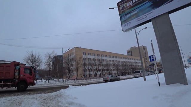 Караганда | улица Гоголя зимой 2021 года от Бульвар Мира до Лободы
