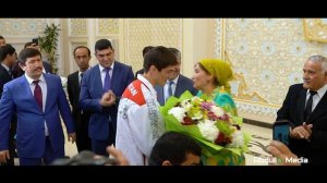 Как Таджикистан встречает чемпиона Мира по Дзюдо  Сомона Махмадназарова