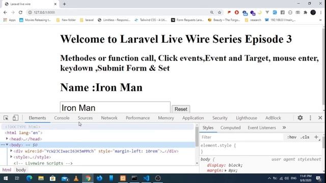 Laravel Livewire Event, listener | Fuction Calls | Click event | Form Submit | Episode 3 | Hypertex смотреть онлайн
