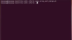 Perl Sort and Merge Example