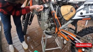 ENGINE TEAR DOWN - KTM 450 SXF 2013 - Garage Monging - Engine Rebuild - EP1