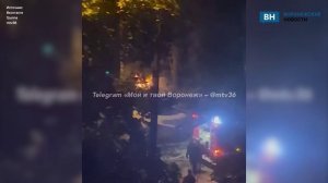 В Воронеже ночью подожгли иномарку