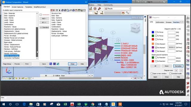 Generating Design Report with Autodesk Robot Structural Analysis