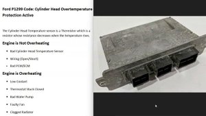 Causes and Fixes Ford P1299 Code: Cylinder Head Overtemperature Protection Active