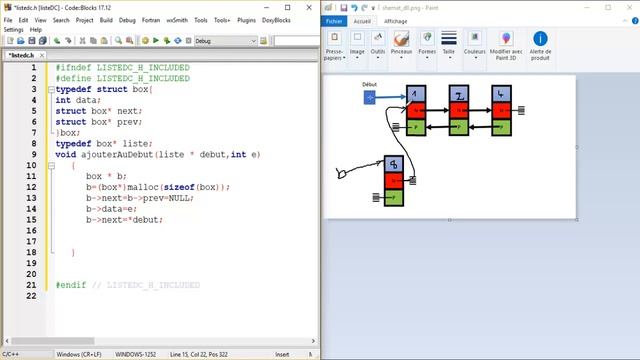 #07 Listes doublement chaînées -Ajouter au début de la liste- смотреть онлайн