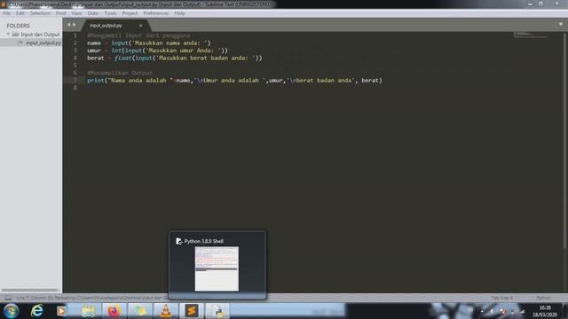 Meminta Input dan Menampilkan Output | Tutorial Python Bahasa Indonesia