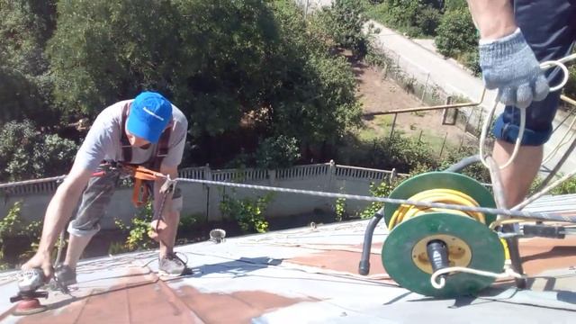 Механическая очистка оцинкованной крыши смотреть онлайн
