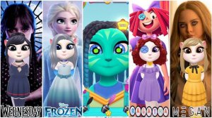 My Talking Angela 2 || Wednesday 🆚 M3gan 🆚 Elsa 🆚 Ragatha 🆚 Avatar : Which one is good ????