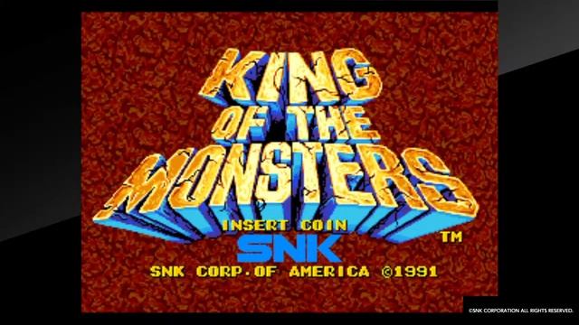 ACA NEOGEO KING OF THE MONSTERS opening смотреть онлайн
