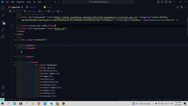 CRUD Operations Including Pagination, Filter Option in  HTML CSS  JavaScript Local Storage. #Part 1