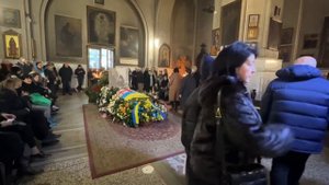 Грузия прощается с Вахтангом Кикабидзе. Храм Кашвети в Тбилиси.