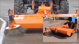 Щеточное оборудование с бункером для сбора мусора  на трактор  МТЗ-82