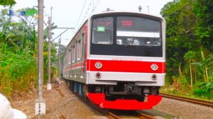 DUA TM 6000 SERIES MASUK LINTAS KULON !! Liukan KRL TM 6018F & TM 6019F Di Tikungan S Rawa Buntu