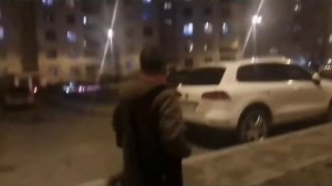 На нас напал алкаш....