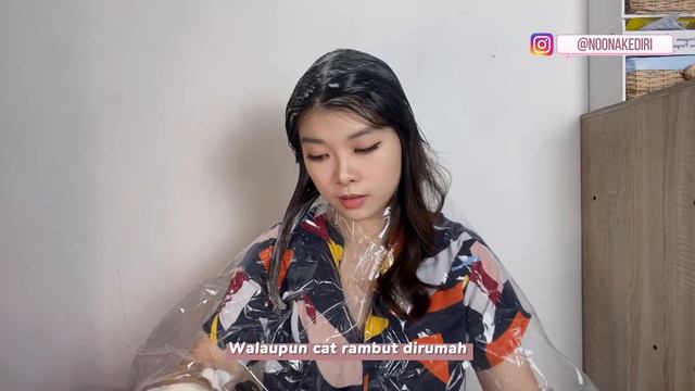 TUTORIAL CAT RAMBUT DIRUMAH ANTI GAGAL 🥳 REVIEW LIESE BUBBLE HAIR COLOR CHESTNUT BROWN