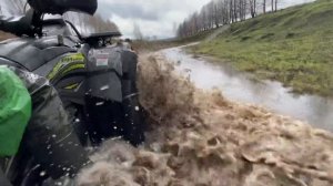 Утопили квадрик в ручье. 1-я часть. Квадроцикл РМ-800.