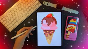 Как нарисовать мороженое ✦ Рисую мороженое на iPad