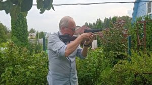 Стрельба из пневматического пистолета Gletcher APS NBB
-полукопия автоматического пистолета Стечкин