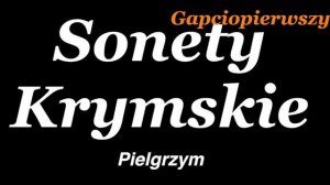 " Pielgrzym"  - Adam Mickiewicz Sonety Krymskie