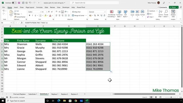 How to Replace Part of a Text String in Excel Using SUBSTITUTE and REPLACE Functions смотреть онлайн