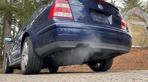 Mk4 Jetta 1.8t muffler delete with rev’s