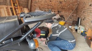 Баджадж Боксер 125 установка кофра 48литров #bajajboxer #баджаджбоксер