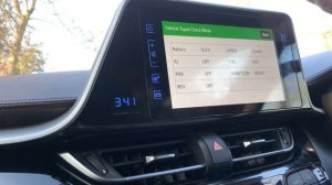 Toyota C-HR hybrid hidden menu, engineers menu