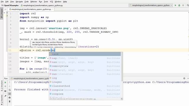 OpenCV Python Tutorial For Beginners 17 - Morphological Transformations смотреть онлайн
