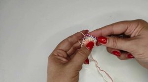 Узор в технике ленивый жаккард. Двухцветный узор. Простой узор для начинающих.